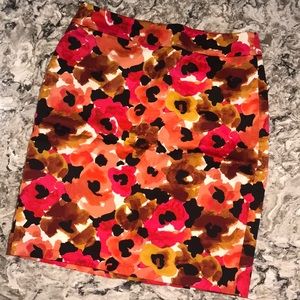 Ann Taylor Floral Pencil Skirt